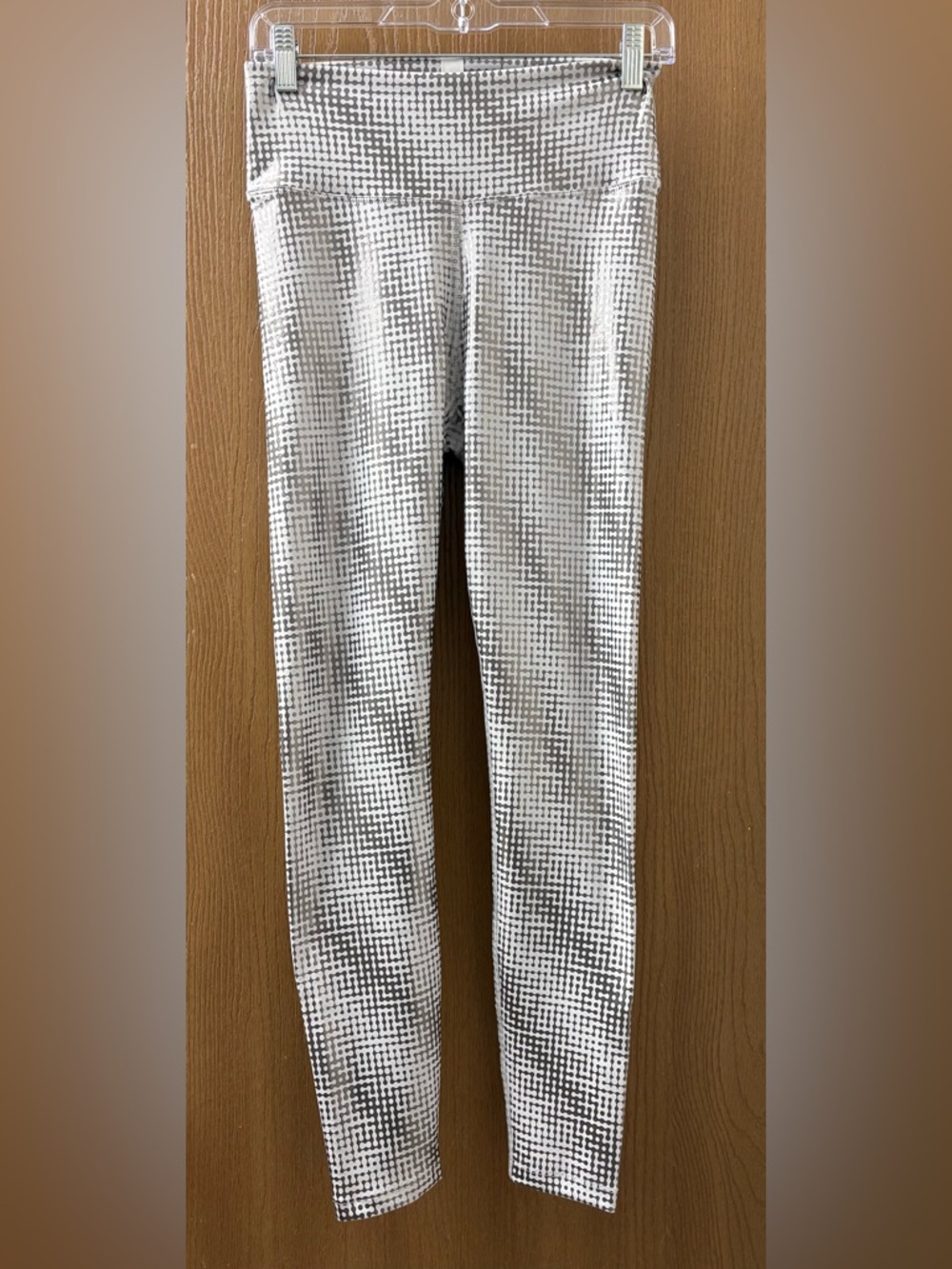 Peloton White/Silver Full Length Workout Leggings
